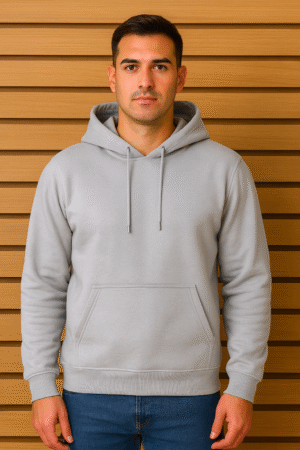 velance ice grey zip up hoodie