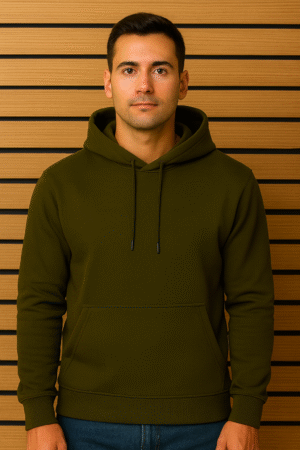 velance olive essential hoodie
