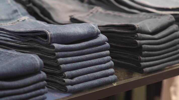 quality denim jeans on display at a retail store free video