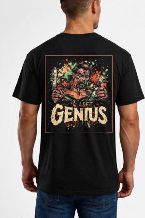 left genius street art graphic t shirt