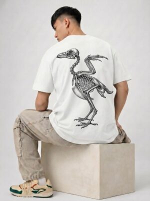 "brain wash" cyberpunk graphic oversized t shirt